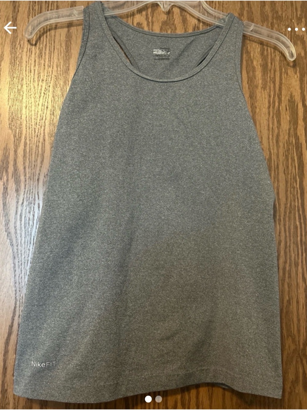 Nike Gray Athletic Tank Top